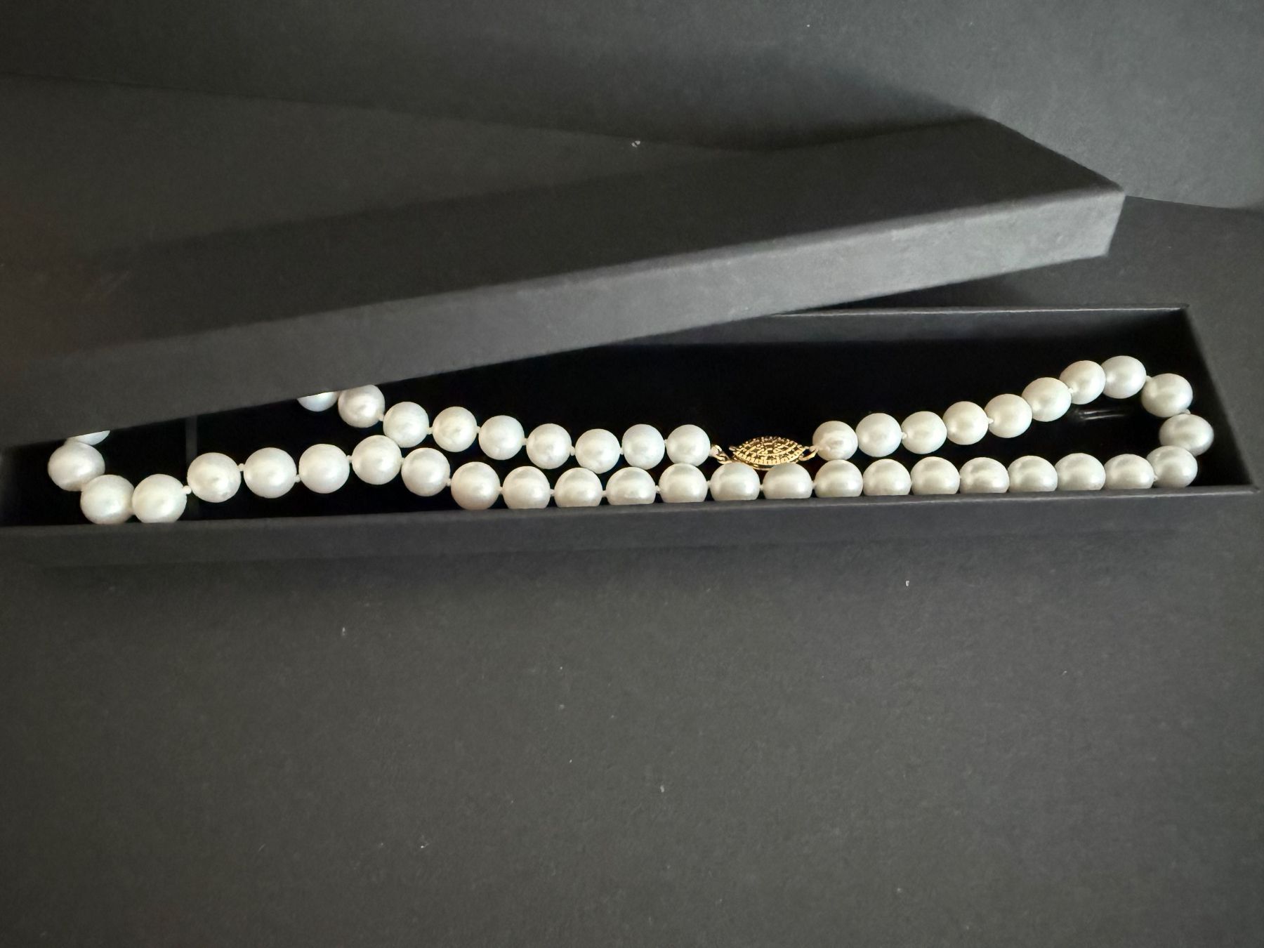 Catenine: Echte Perlen Kette mit Gold Verschluss 585, 14K – Usato da Spiegel b. Bern venduto da Rogger72 2