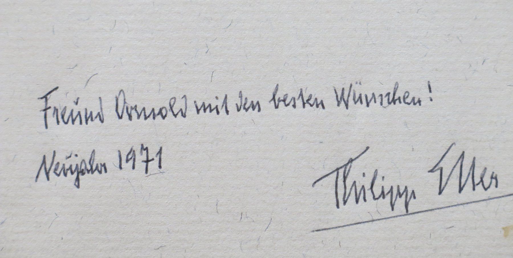 Autografi: Autogramm, Geschichte und Text von Philipp Etter – Usato da Worblaufen venduto da astrolab01 2