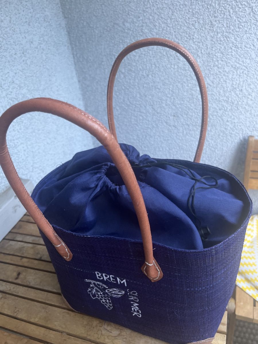 Borse da donna: neue Tasche aus Stroh, Stoff und Leder – Nuovo (secondo la descrizione) da Wila venduto da Fritz-Wila 2