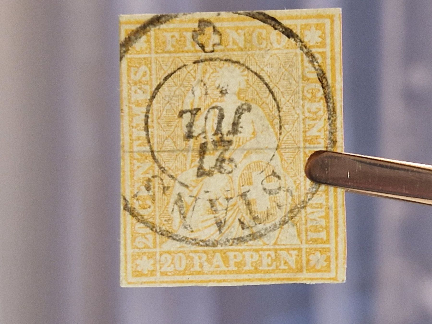 Alle Briefmarken: Strubel 25B, STANS, ab 1.- – Gebraucht aus Burgdorf von Glossy01 5