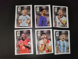 🔥6 verschiedene Coca Cola Panini Sticker WM26 Top Zustand