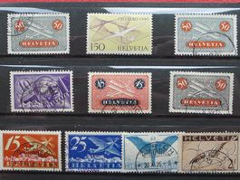 1923-1949: Flugpost-"LOT" mit teils guten Vollstempeln