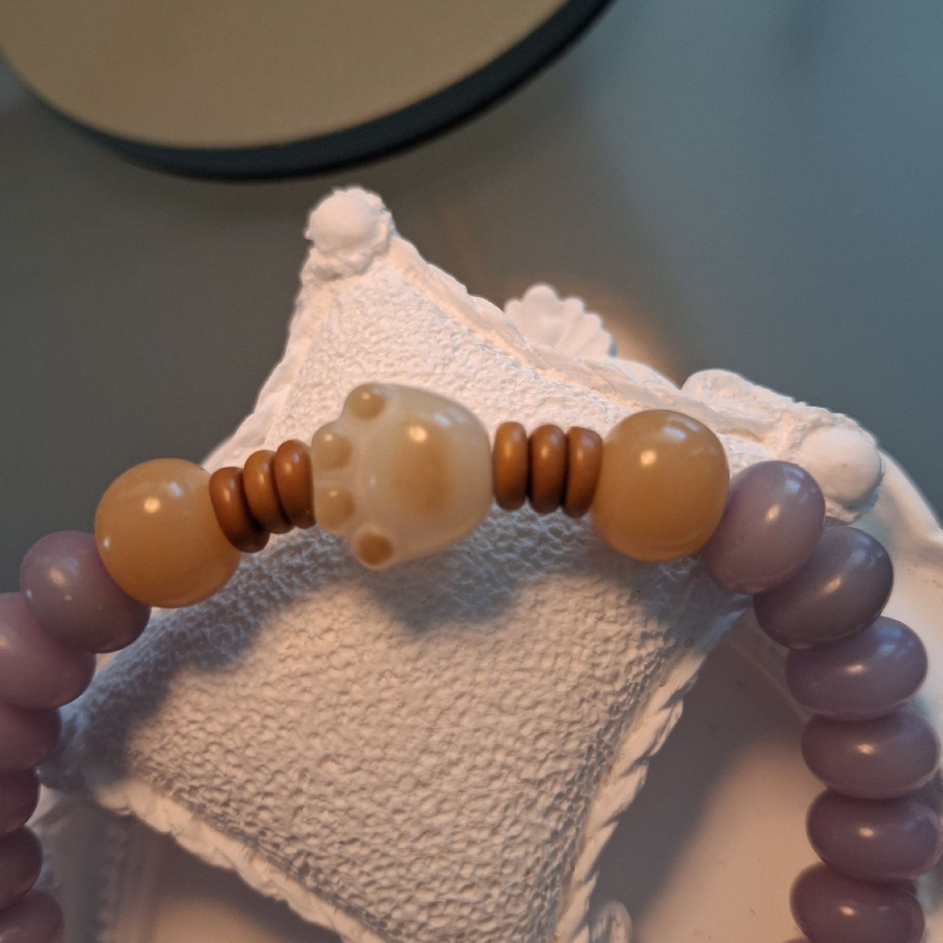 Bracciali & Braccialetti: Handgefertigtes Armband mit Katzenpfoten-Perle – Nuovo (secondo la descrizione) da Lachen SZ venduto da Dimmi2022 4