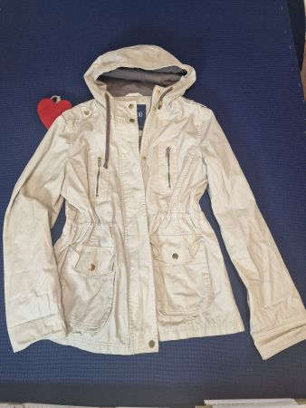 Baumwoll Jacke blackout beige Gr 36 guter Zustand