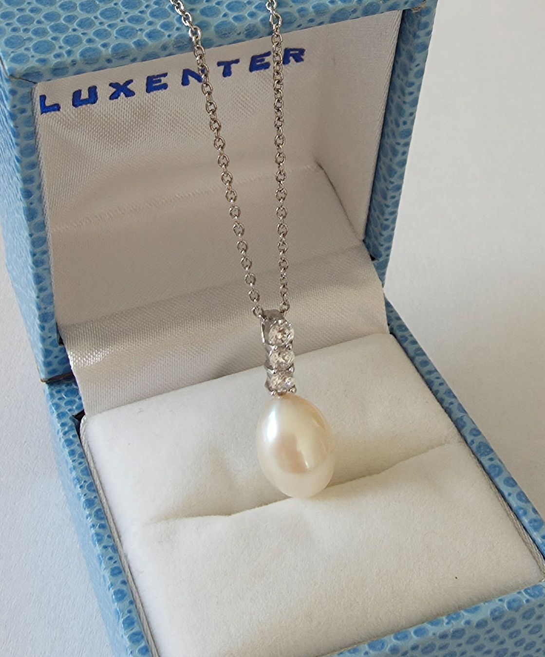 Ciondoli: Eleganter Echteperlen Silber 925 Anhänger - Neu – Nuovo e nell'imballaggio originale da Uetikon am See venduto da Coralreef 3