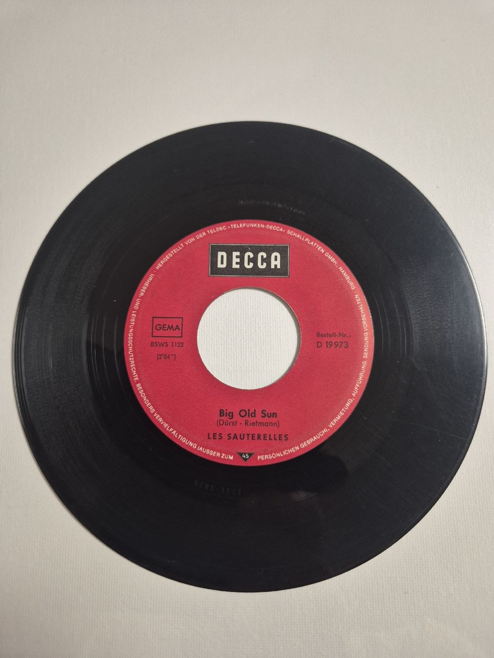 Schallplatten: Montgolfier Les Sauterelles -  Big Old Sun - Single 7 – Gebraucht aus Uster von newwave0 3