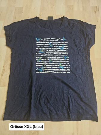 Damen T-Shirt, Grösse XXL, Blau