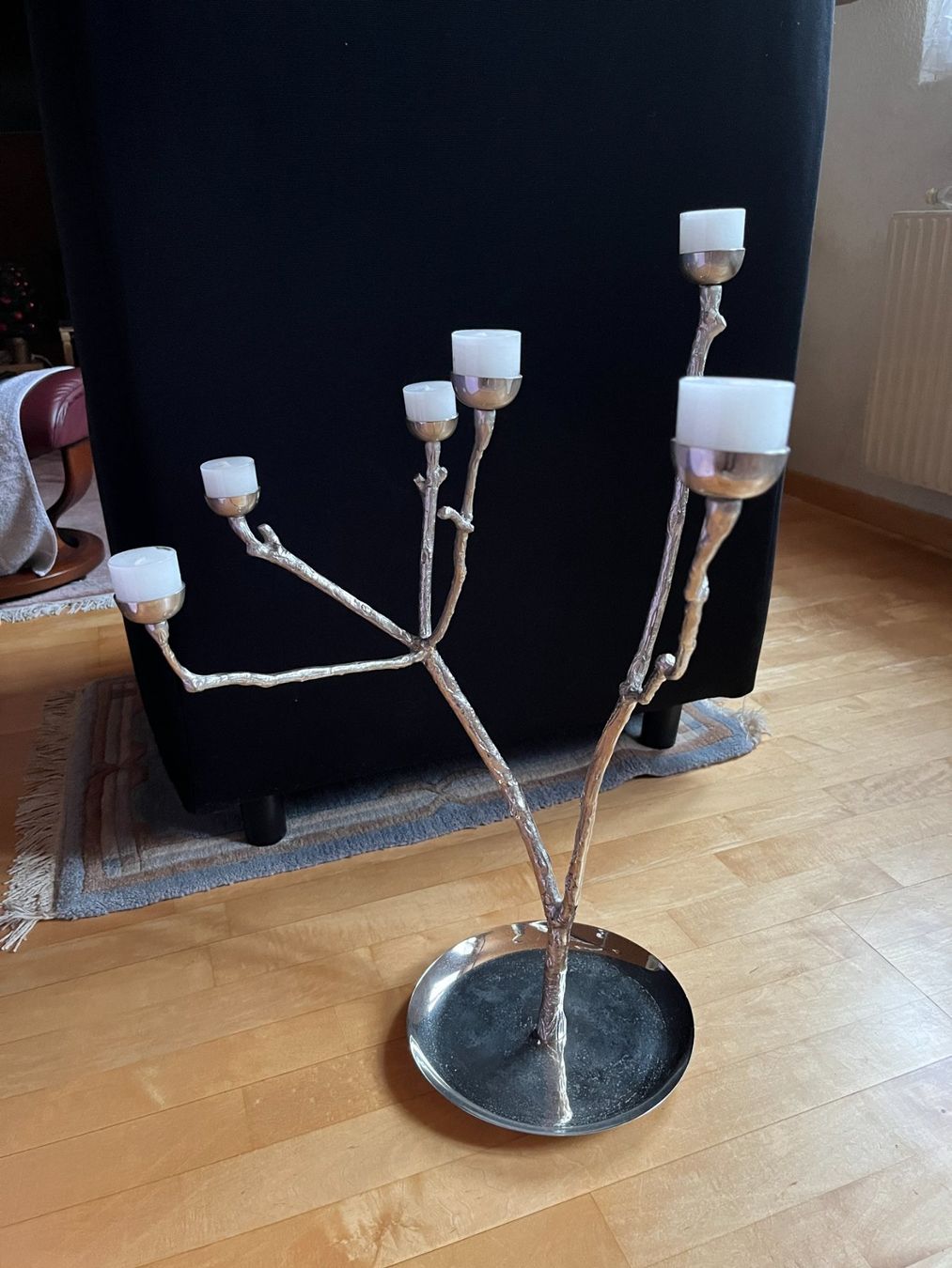Portacandele: Teelichter-Baum versilbert – Usato da Ostermundigen venduto da Schmiedi70 1