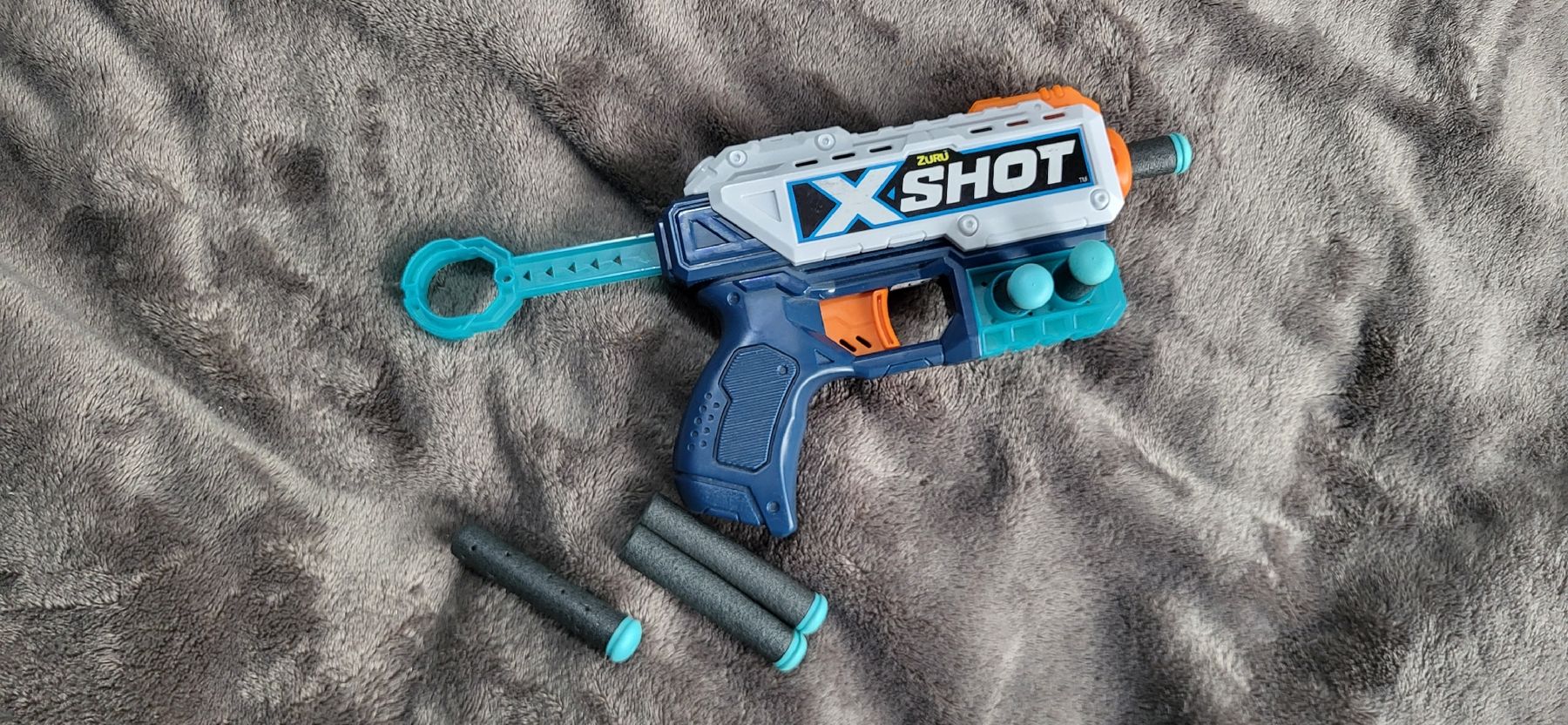 Giocattoli: ZURU X-Shot Excel Kickback Blaster mit Darts – Usato da Affeltrangen venduto da ds4_5flj