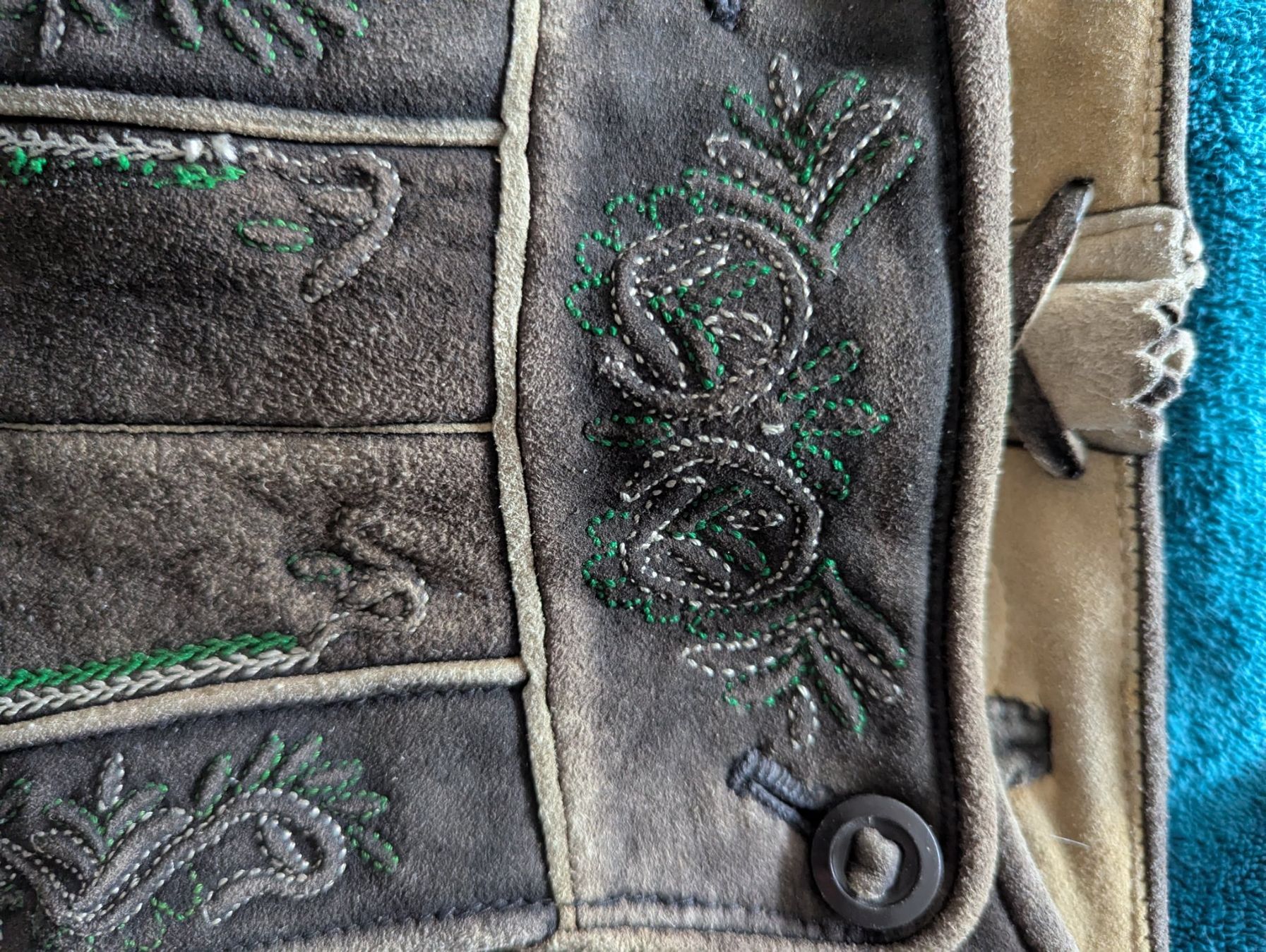 Pantaloni: Trachtenlederhose Hirschleder – Usato da Dielsdorf venduto da Noga1 7