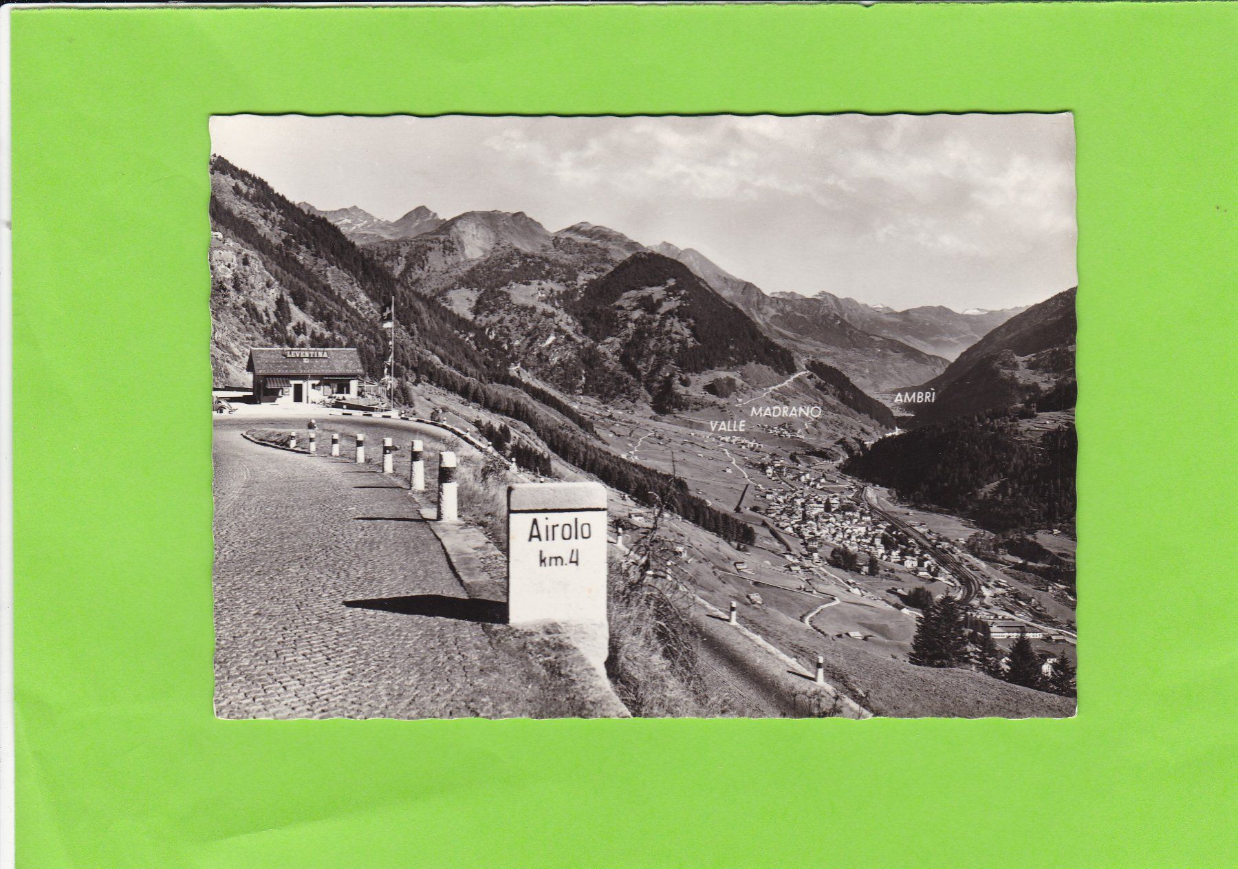 Cartoline postali: Strada del S. Gottardo--Caffé Leventina – Usato da St. Peterzell venduto da neckertal