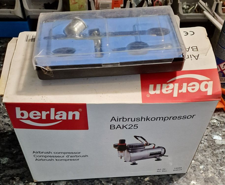 Airbrushkompressor Berlan BAK25, sehr guter Zustand (Gebraucht) in ...