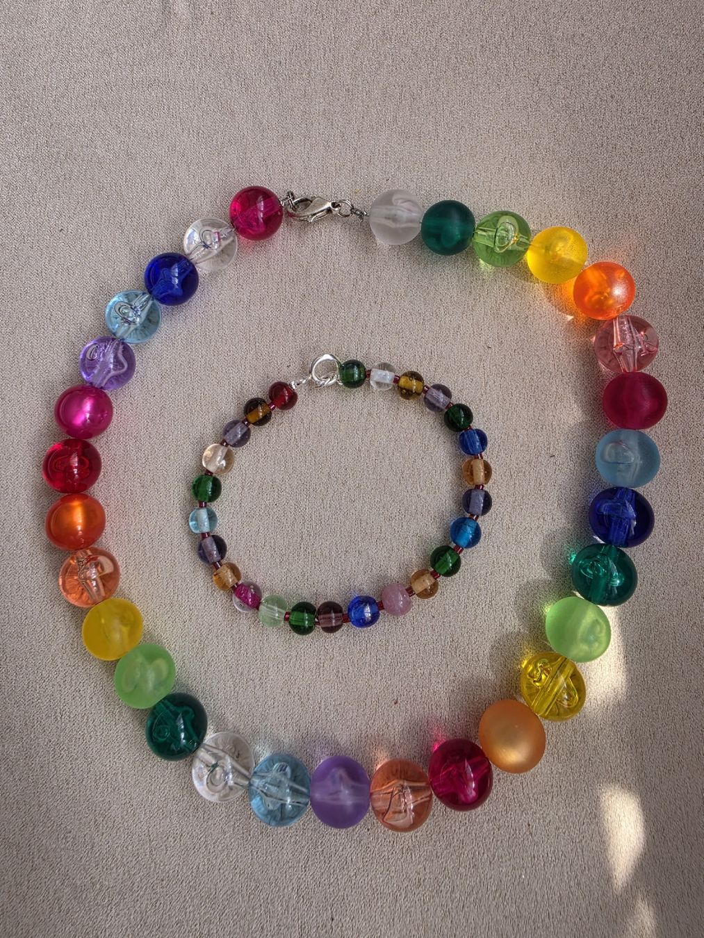 Altri gioielli: Kette Armband Set bunte Glasperlen – Usato da Bühler venduto da MalinaBrocki 1