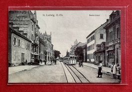 Basel - St. Louis - Baslerstrasse - Tram BVB - 1911