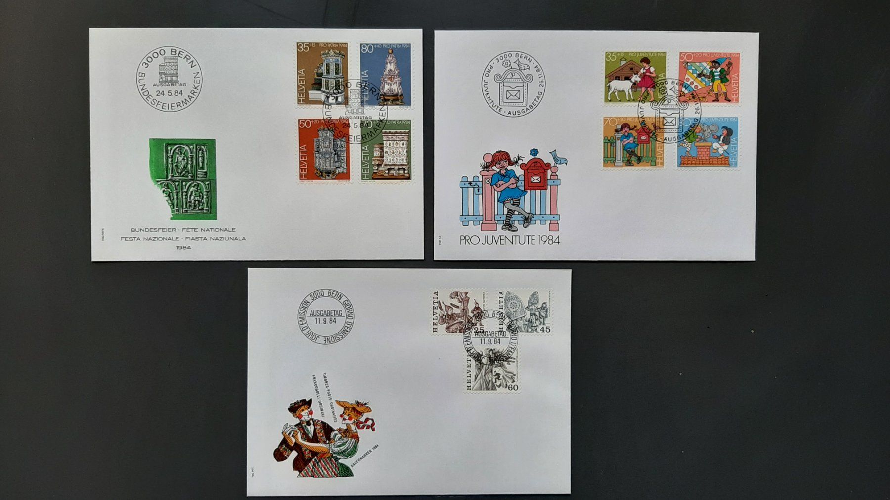 Tutti i francobolli: CH Ersttagsbriefe Sammlung Jahr 1984 – Nuovo (secondo la descrizione) da Pfäffikon ZH venduto da Romulus 1