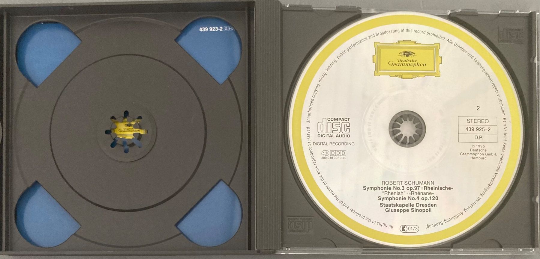 CD: ROBERT SCHUMMANN..... - 4 SYMPHONIEN – Usato da Poliez-Pittet venduto da Newtown-Records 3
