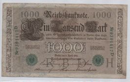 1000 MARCHI - 21 APRILE 1910 - GERMANIA