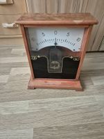 Antikes Amperemeter Voltmeter Messgerät Holzgehäuse Rarität
