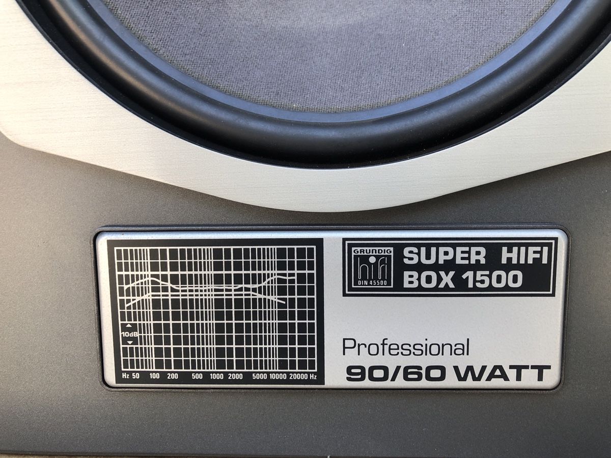 Grundig Lautsprecher: Vintage Grundig Super -hifi  Box 1500 – Gebraucht aus Biel-Bienne von alos07 2