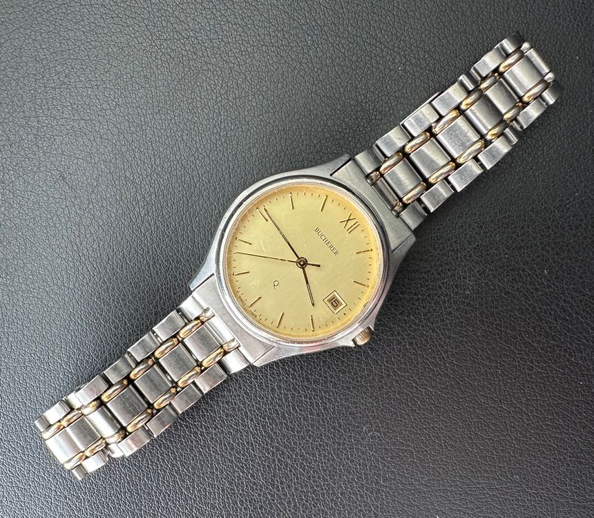 Montre Junghans Quartz Vintage - Homme/Femme - Argenté Et Doré - Années 90 - Très Bon état