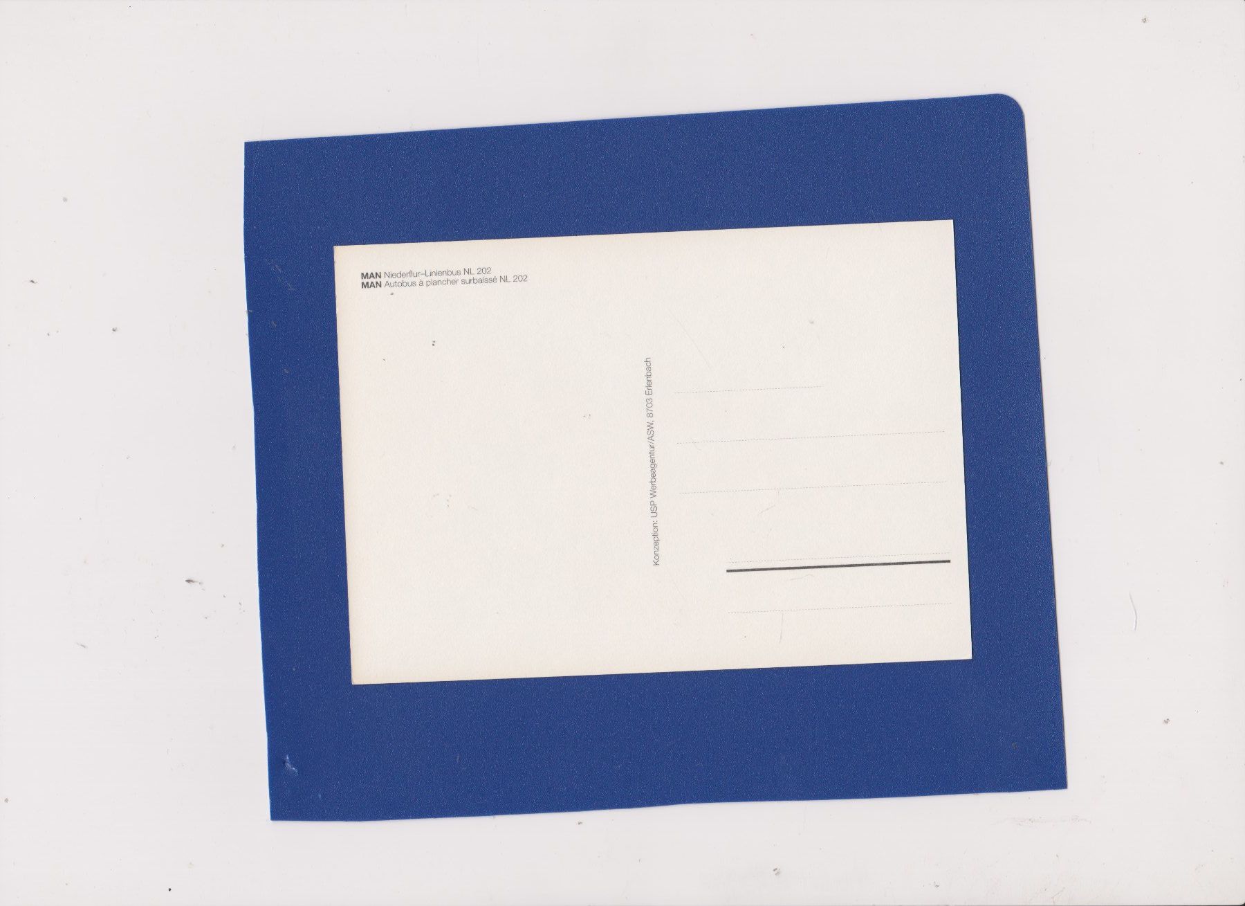 Cartoline postali: Carte Postale  autobus MAN Linienbus – Usato da Bex venduto da Canouille 1