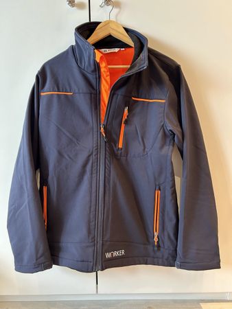 Jacke Wörker dunkelblau orange Grösse S neu