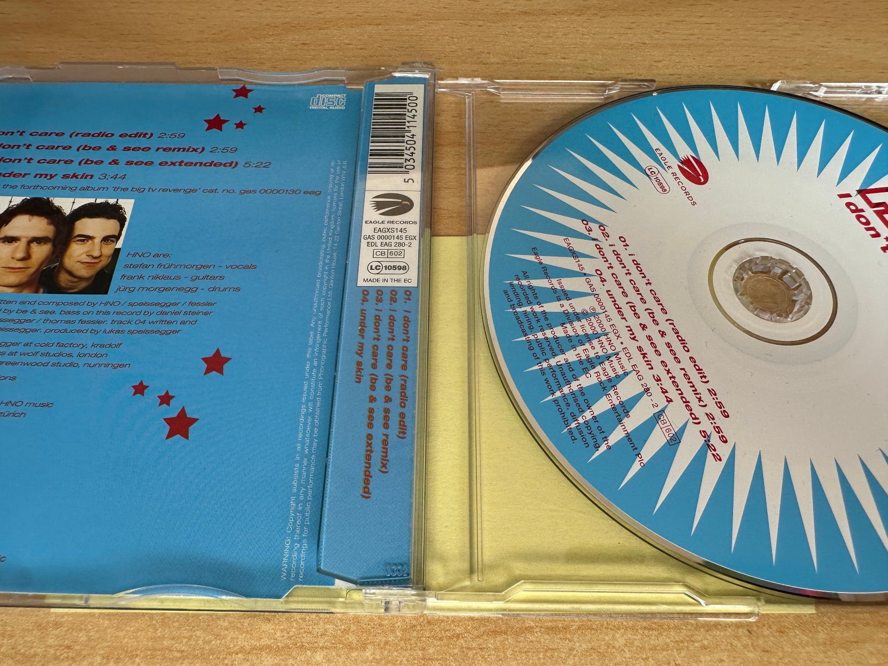 CD: HNO – I Don't Care - Single CD – Usato da Rikon im Tösstal venduto da Alpenmutz 1