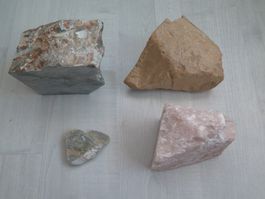 4 Tolle Roh Specksteine zum schleifen, schnitzen usw. ca.5kg