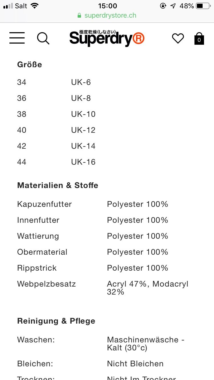 Superdry Giacche: Superdry winterjacke M nie tragen – Nuovo (secondo la descrizione) da Dübendorf venduto da Levintreyer 8