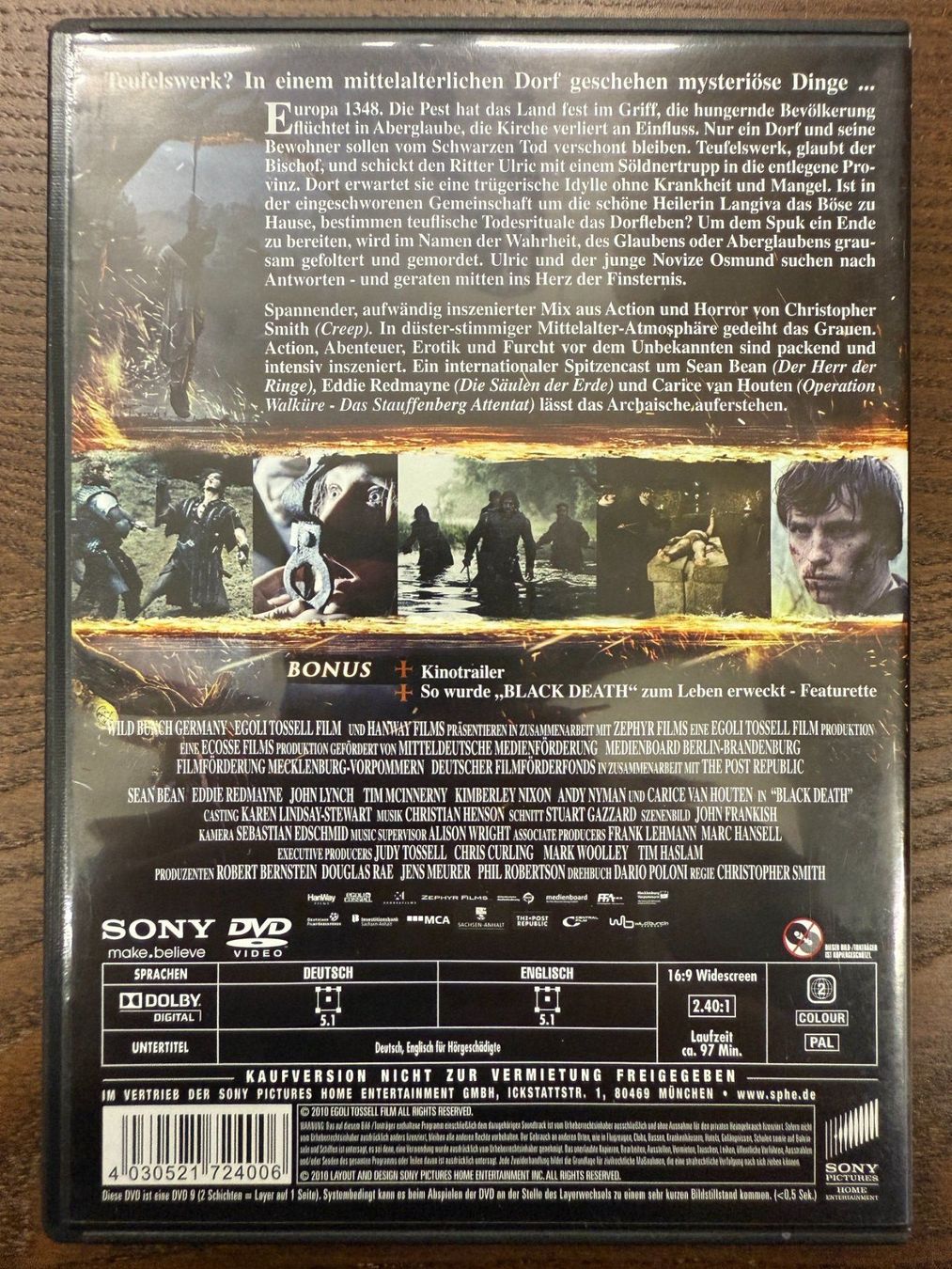 Tutti i DVDs: Black Death (2010) – Usato da Zürich venduto da FilmFreunde 1