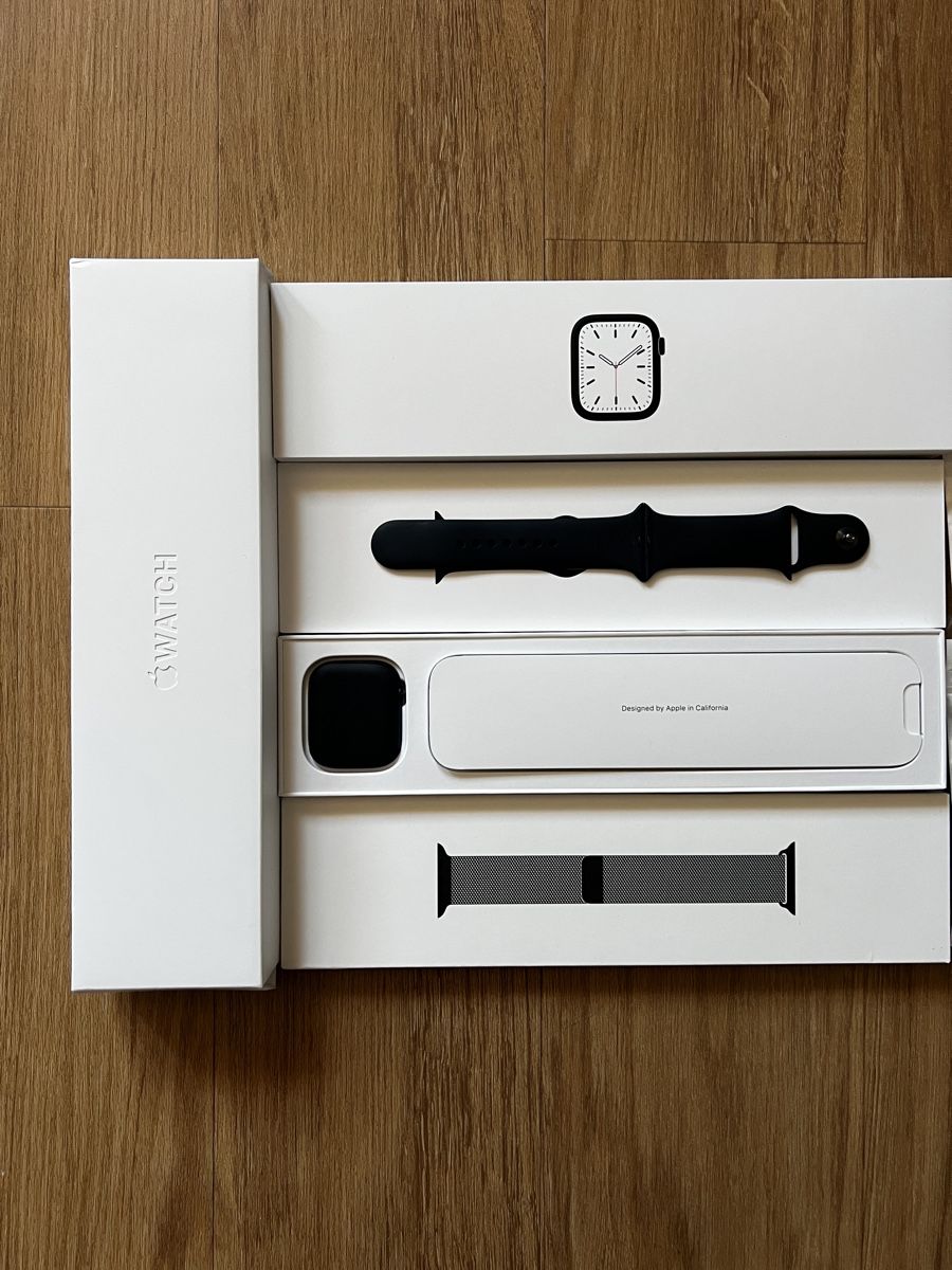 Apple Smartwatch: Apple Watch Series 7, 45 mm, Midnight Aluminium, GPS + Cellu – D'occasion à Boll par Onesto91