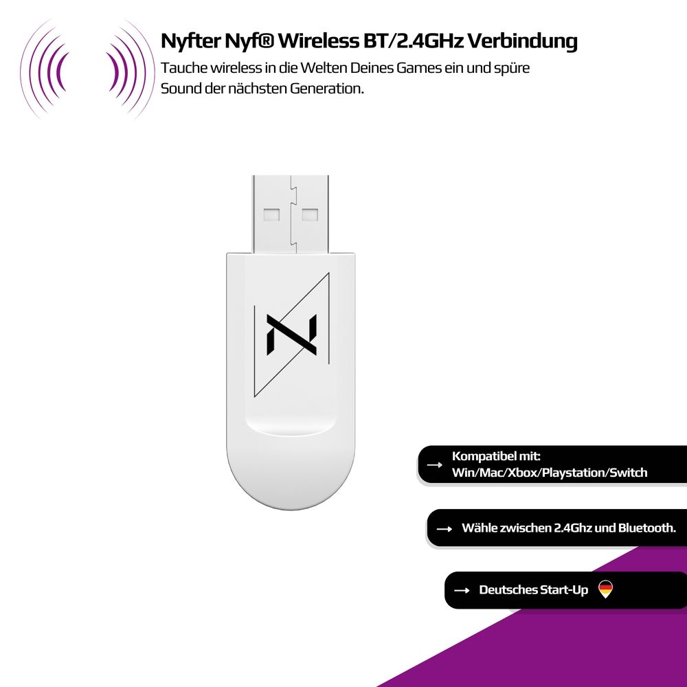 Cuffie: Nyfter H1 Pro Wireless Gaming Headset – Nuovo (secondo la descrizione) da Schlierbach venduto da bch_2zbr 2