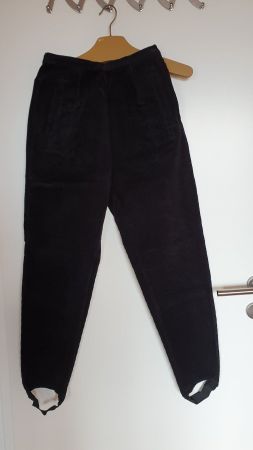 Hose-Manchester "CHEEHS" Hose Schwarz 38, Baumwolle