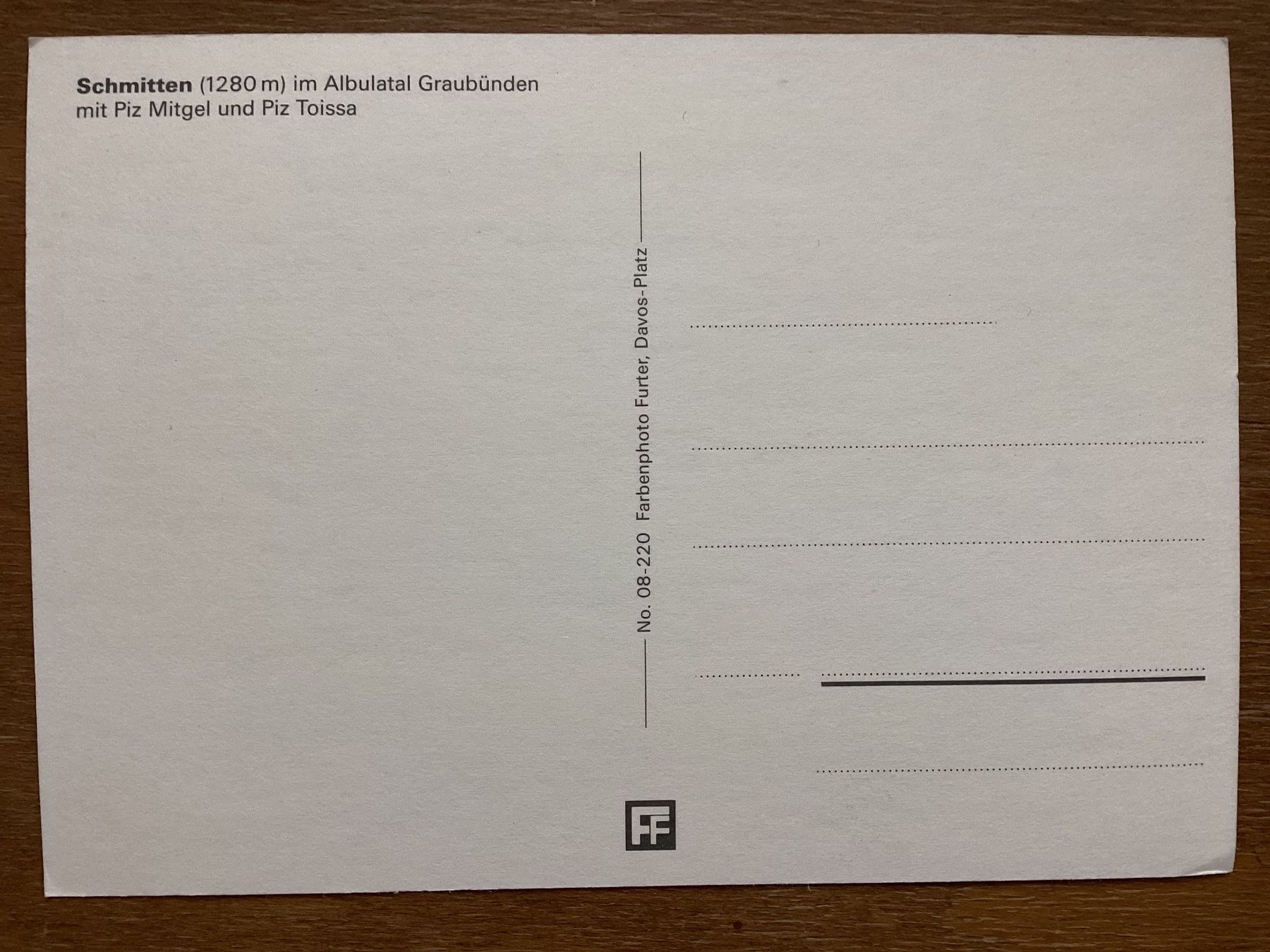 Ansichtskarten: AK Schmitten im Albulatal GR – Gebraucht aus Zürich von tol_b7c7 1