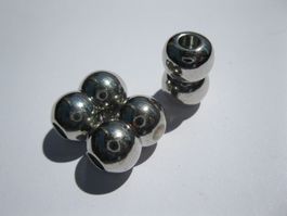 5 Magnetverschlüsse, Verschluss Kugel 10mm, Loch 3,6mm