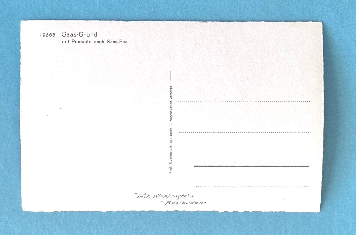 Cartoline postali: Saas Grund - Postauto nach Saas Fee – Usato da Rothrist venduto da RROENK 1