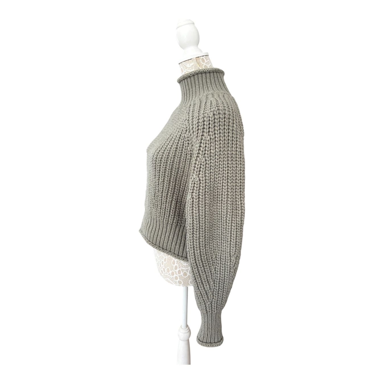 H&M Maglioni & Felpe: Pullover H&M Rollkragen grün-grau – Usato da Wittenbach venduto da sarah_09 1