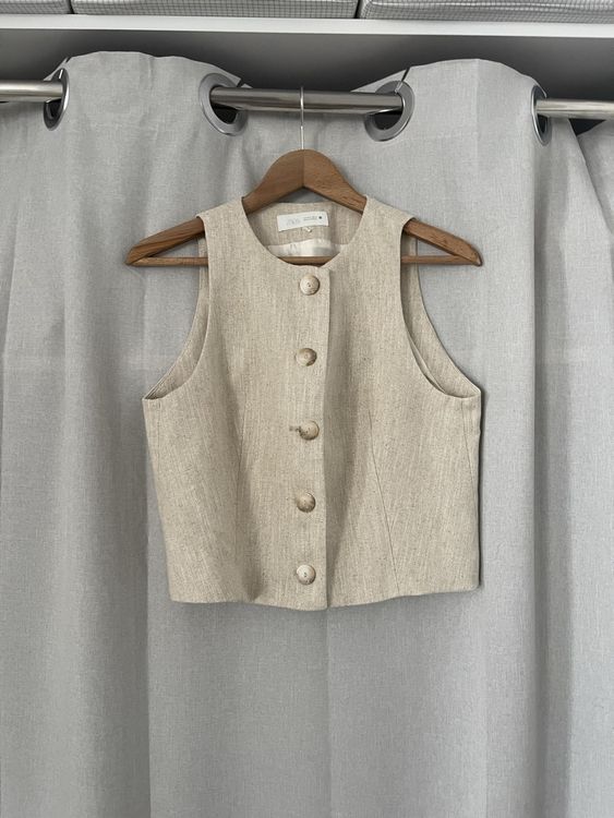 Zara Weste, M, beige Versand (Neu (gemäss Beschreibung
