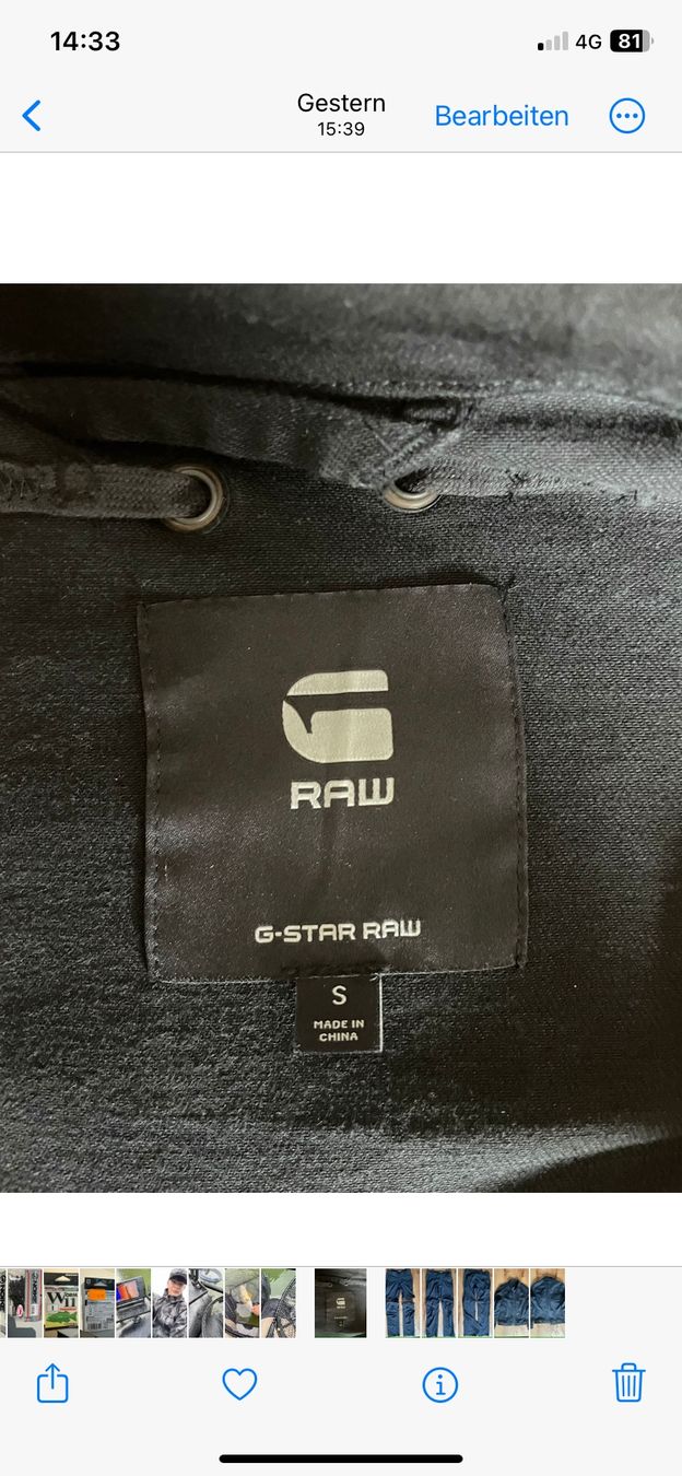 G-Star Giacche: G-STAR RAW JEANS JACKE GRÖSSE S – Usato da Oberentfelden venduto da May03 2