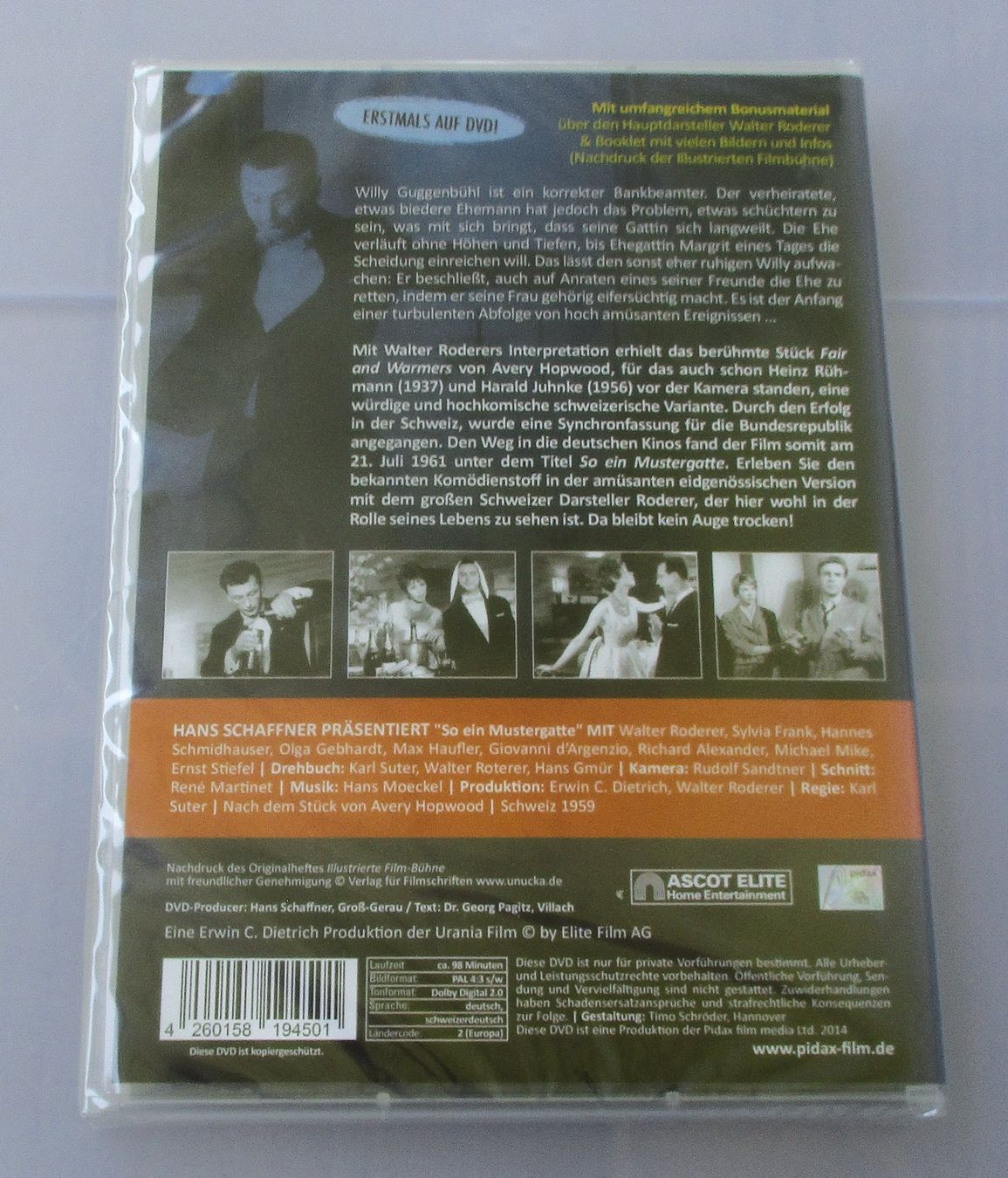 Tutti i DVDs: SO EIN MUSTERGATTE - Walter Roderer NEU/OVP – Nuovo e nell'imballaggio originale da Wattwil venduto da Muriel10 1