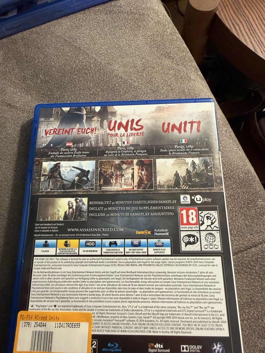 Sony Giochi: Assassins Creed Unity PS4 – Usato da Uitikon Waldegg venduto da Sa_v9gp 1