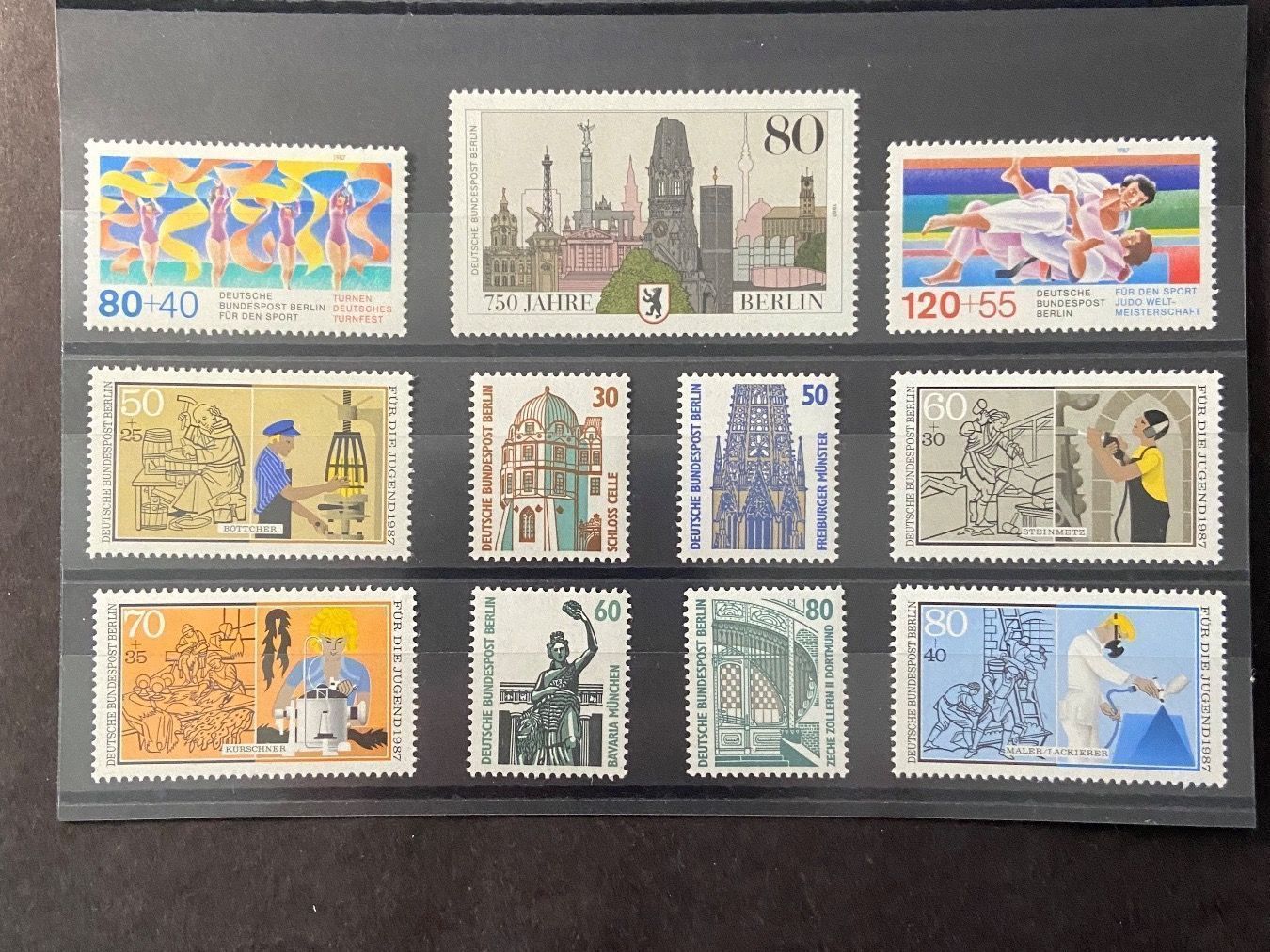 Alle Briefmarken: Berlin 1987 Jahresausgabe  ** – Gebraucht aus Wil SG von fva01 1