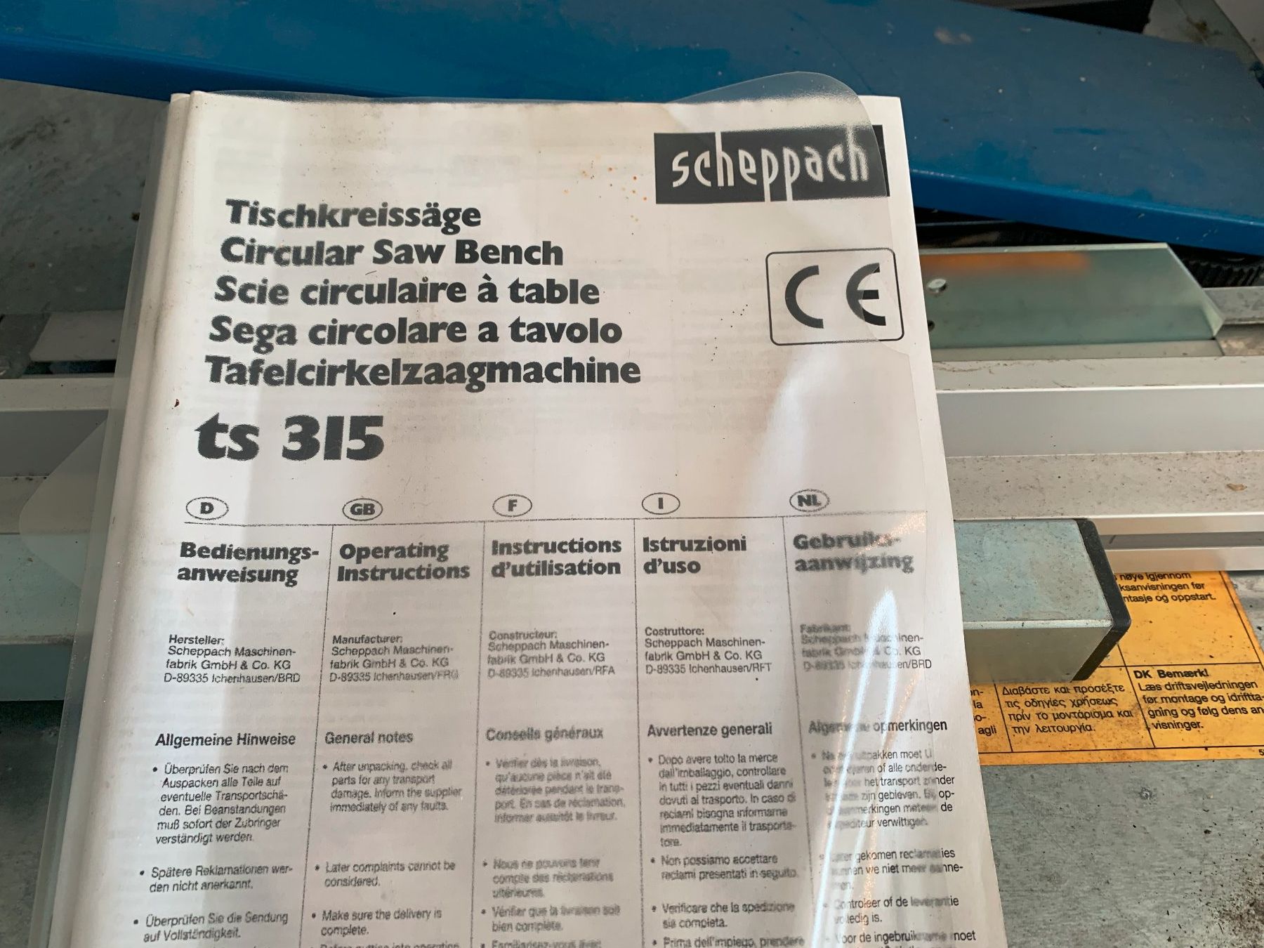 Scheppach Seghe: Tischsäge Scheppach 315 – Nuovo (secondo la descrizione) da Oberengstringen venduto da ma.jappert 4
