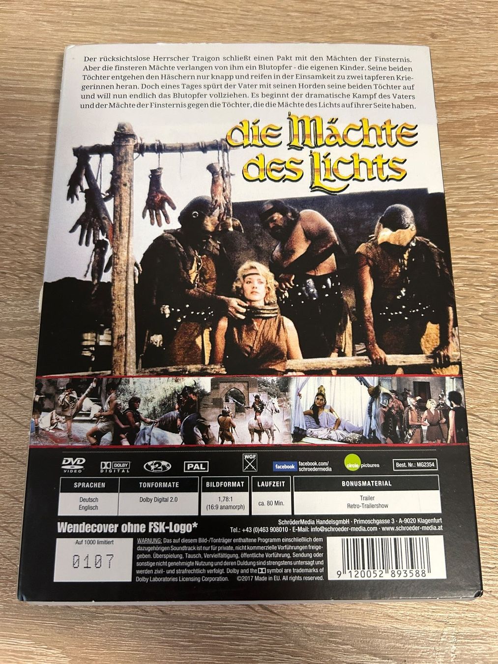 Tutti i DVDs: Die Mächte des Lichts - DVD deutsch uncut limitiert – Usato da Gasel venduto da doctor_doak 1