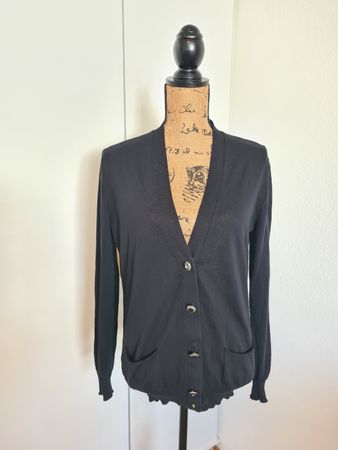 Schwarze Strickjacke Falconeri Gr. S Kaschmir Seide