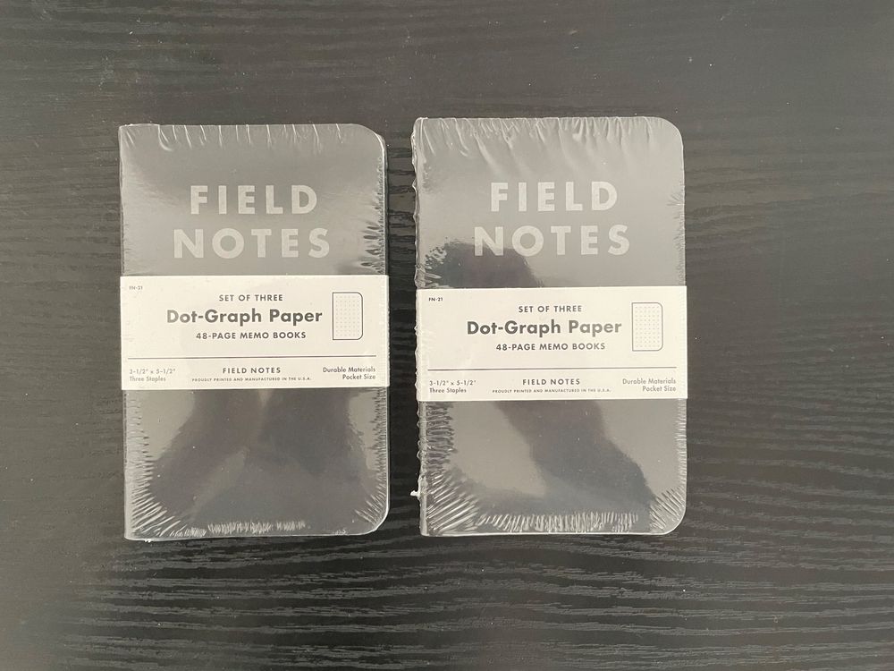 Fied Notes 2 mal 3 Notizbücher Dot-Graph Papet (Neu und ...