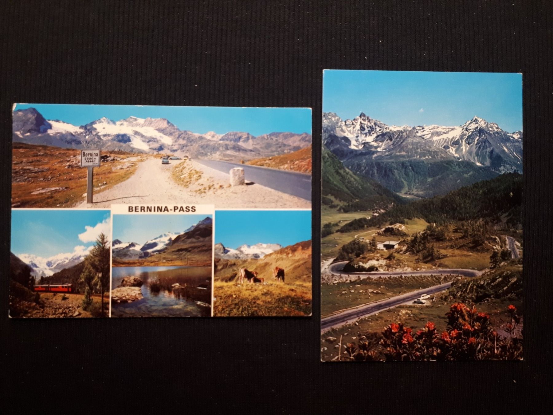 Ansichtskarten: 2 AK BERNINA-PASS – Gebraucht aus Ponto Valentino von giorgia06