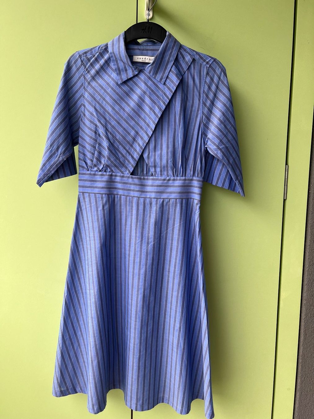 Sandro Kleider: Gestreiftes Hemdblusenkleid von Sandro – Neu (gemäss Beschreibung) aus Wettingen von behave2807