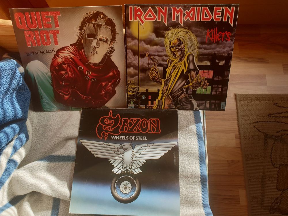 Quiet Riot Iron Maiden Saxon LP's Schallplatten Vynil Kaufen auf