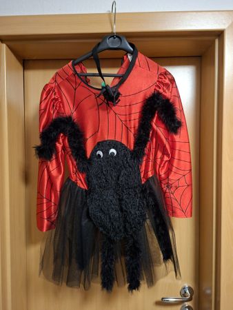 🕷️ Spinnen-Kostüm Mädchen, Grösse 152, Halloween, Fasnacht